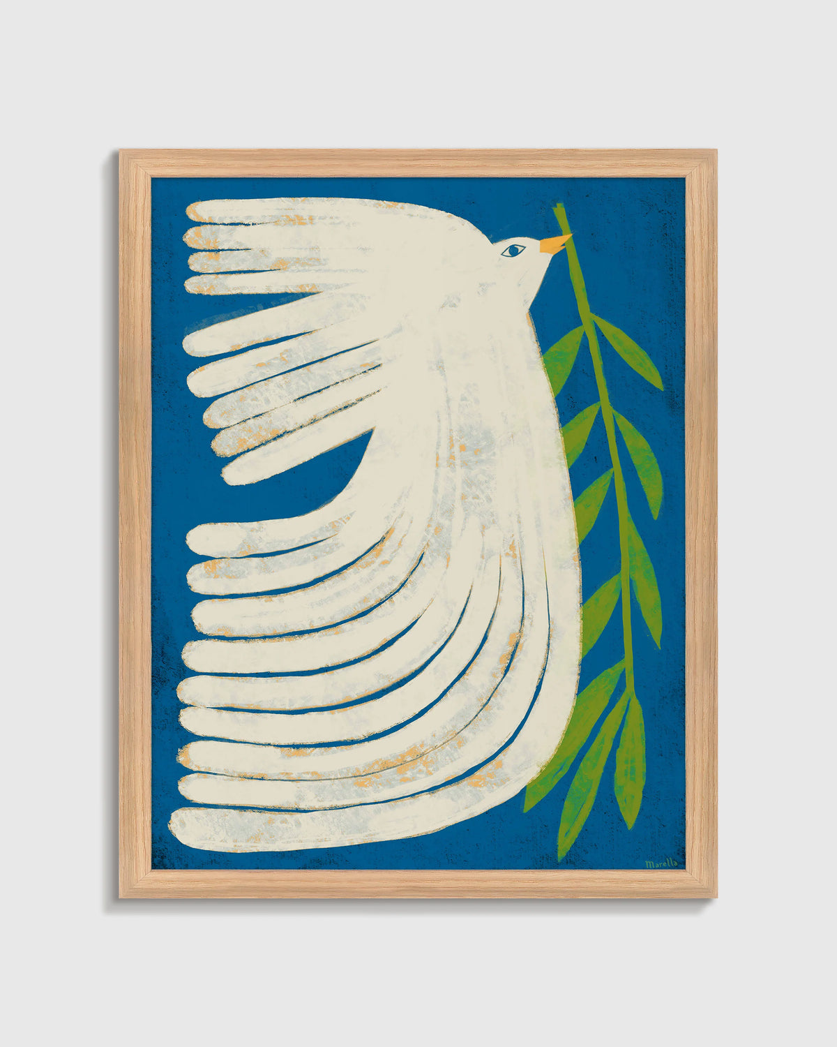 Peace Dove by Marco Marella - 26"x38" / Black