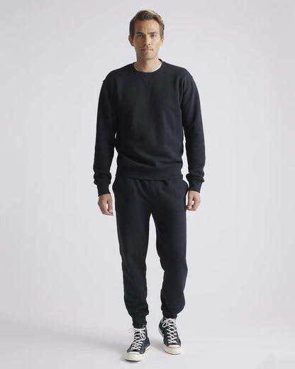 Organic Heavyweight Fleece Crew - S / Heather Grey