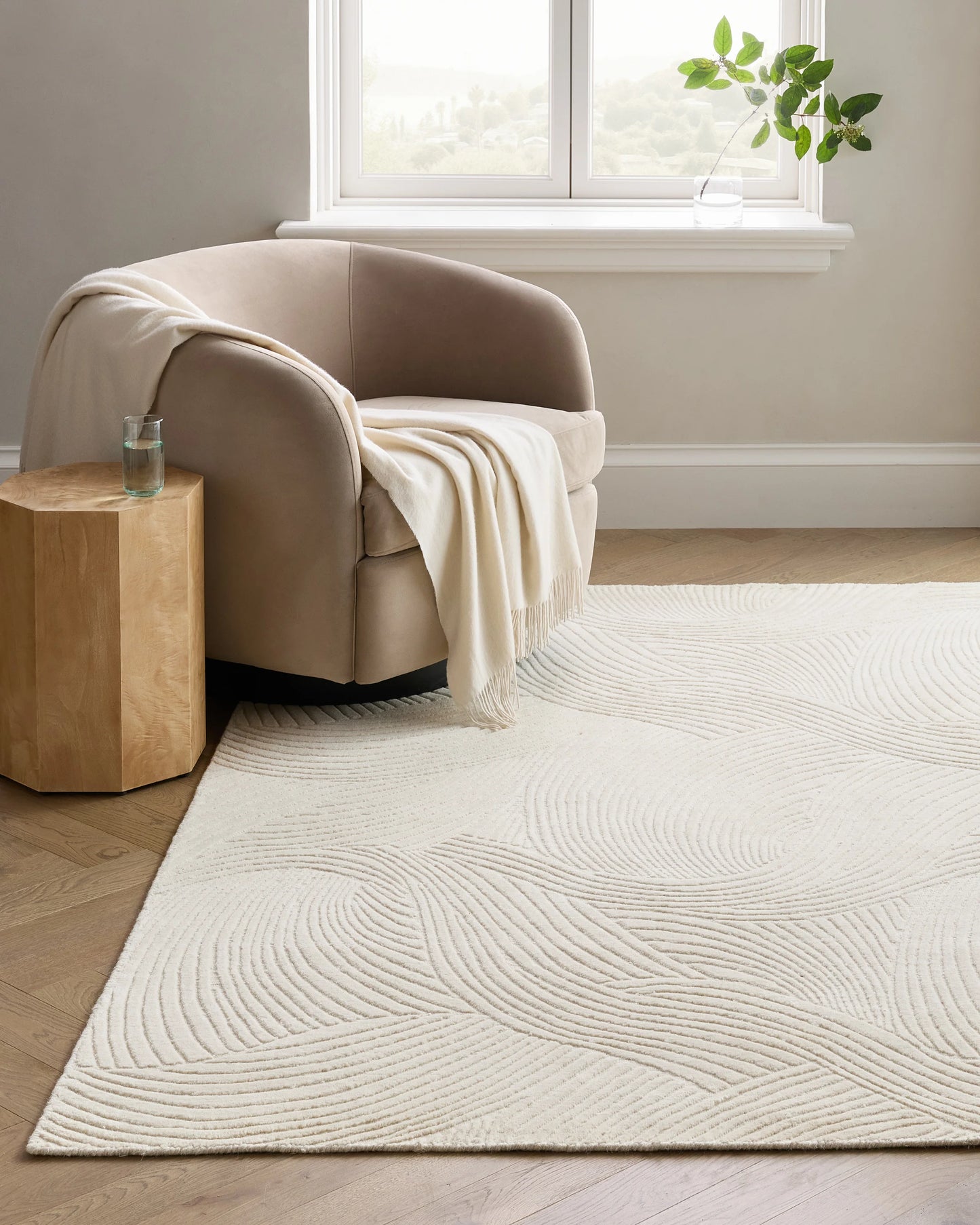 Windsor Hand-Loomed Wool Rug - 5' x 8' / Mushroom