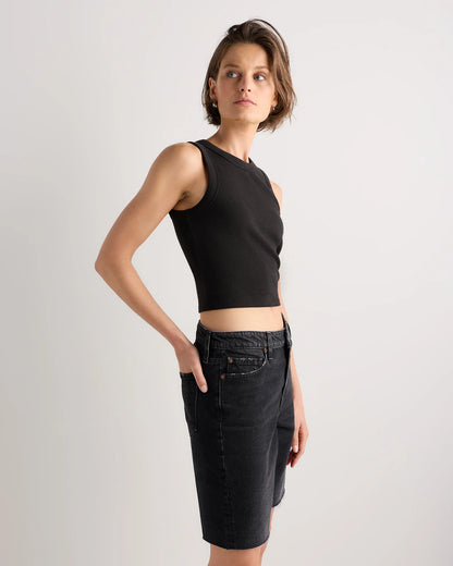 Maya Rigid Bermuda Shorts - 24 / Powder Blue Destruct