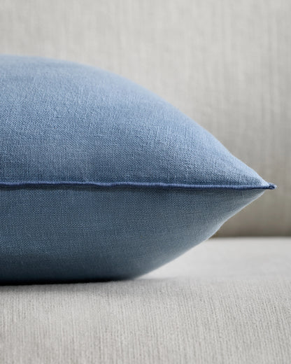 Contrast European Linen Pillow Cover (Set of 2) - 12x20 / Sage/Pine