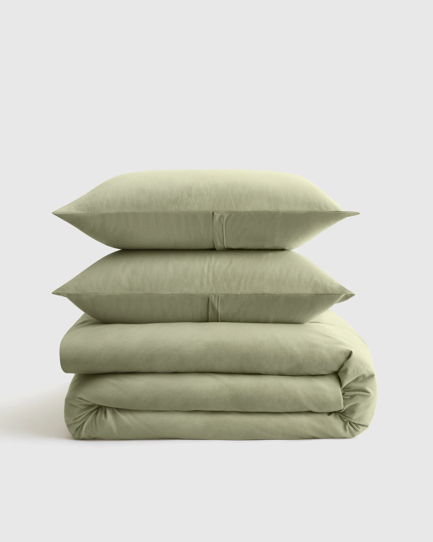 Organic Jersey Duvet Cover Set - Twin / Light Blue