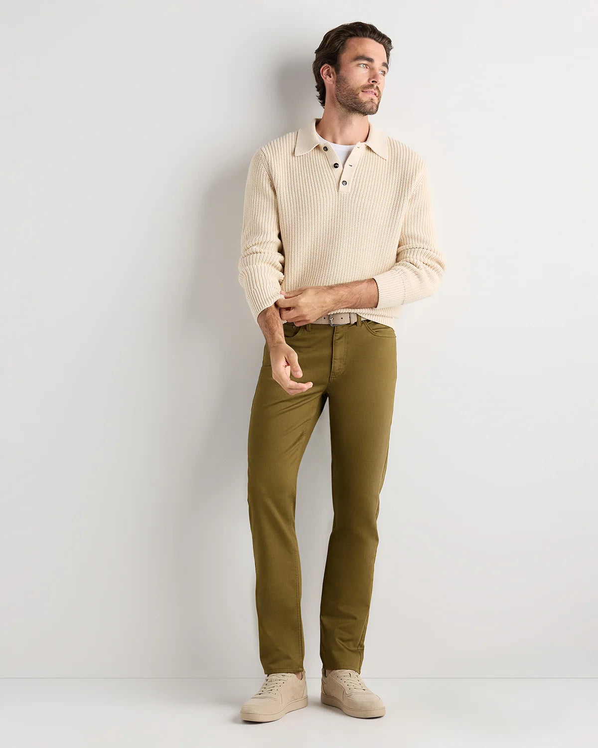 Comfort Stretch Traveler 5-Pocket Pants - Straight - 28X30 / Military Olive