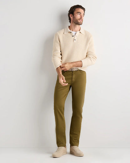 Comfort Stretch Traveler 5-Pocket Pants - Straight - 28X30 / Military Olive