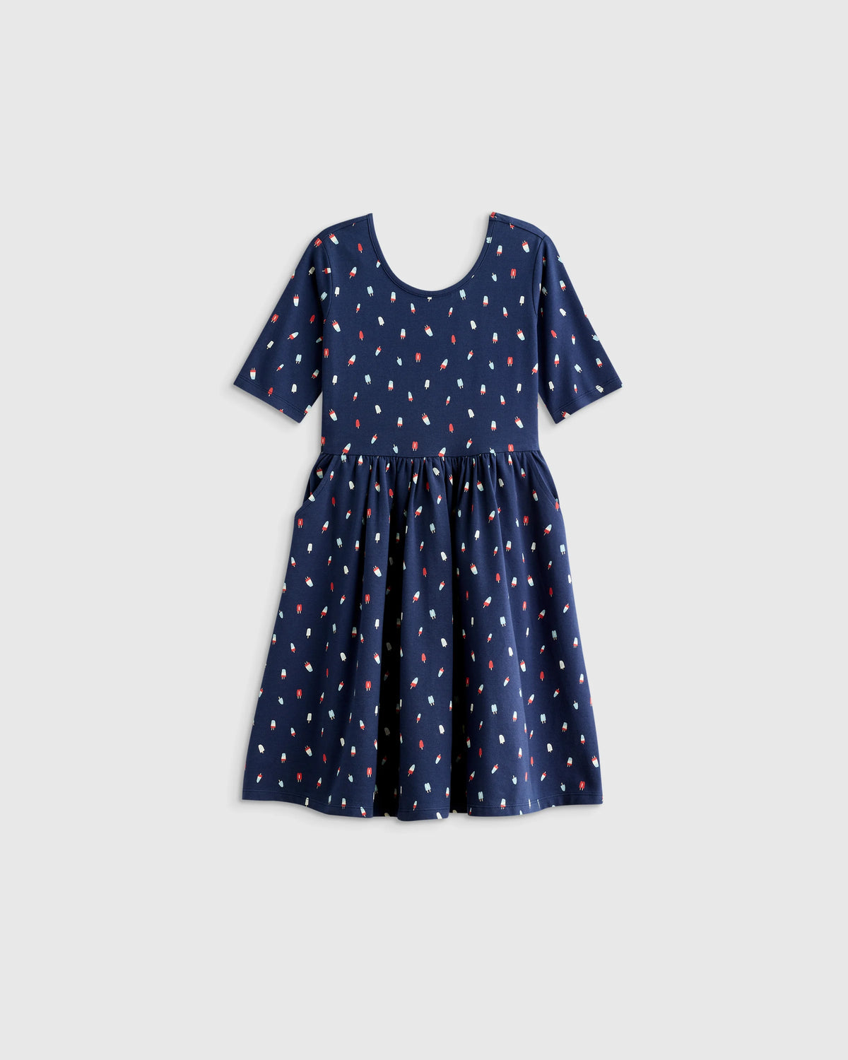 Organic Cotton Skater Dress - 2T / Sweet Cherries