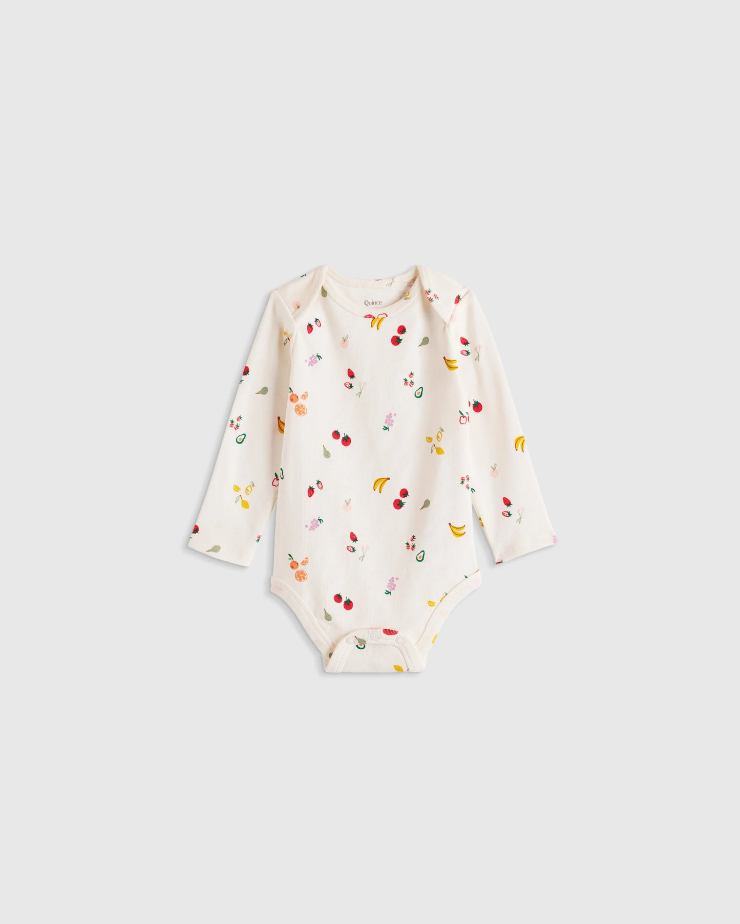 100% Organic Cotton Long Sleeve Bodysuit - 0-3M / Safari