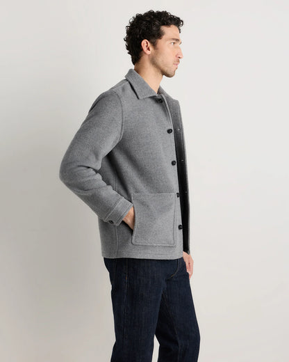 Wool Cashmere Chore Jacket - S / Black