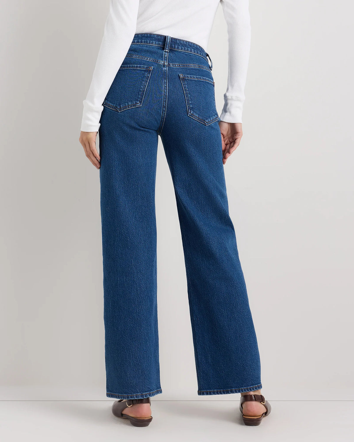 Bella Stretch Relaxed Straight Jeans - 24 / Obsidian Blue
