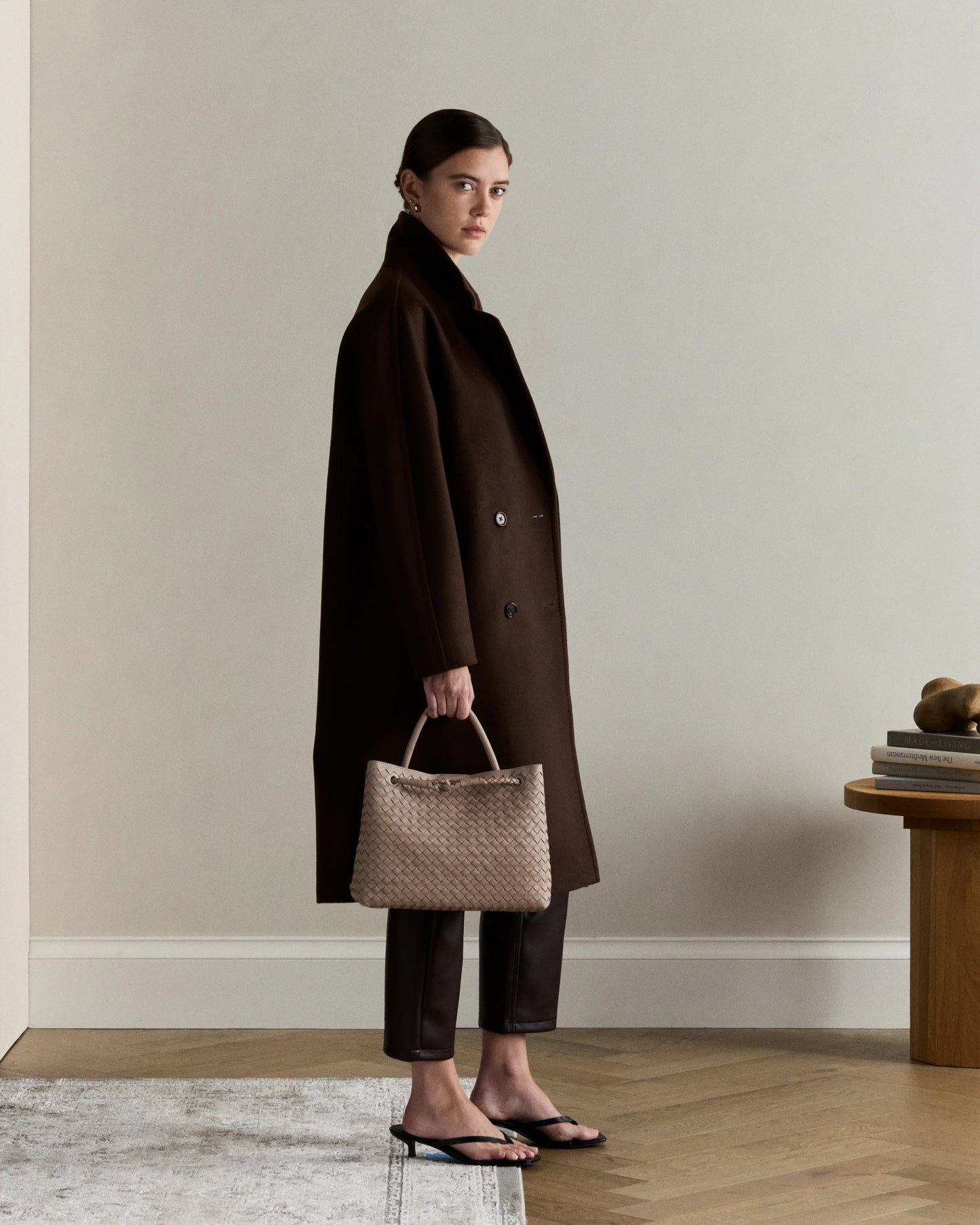 Romy Handwoven Satchel - One Size / Cognac
