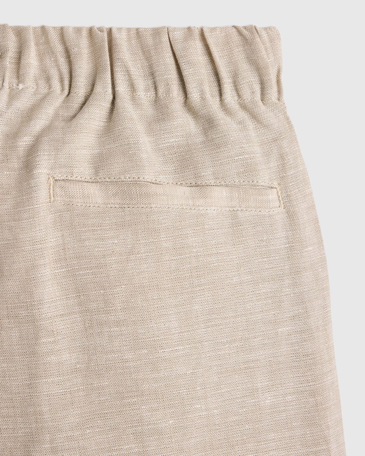 100% European Linen Pull-On Shorts - 2T / Blue Pinstripe