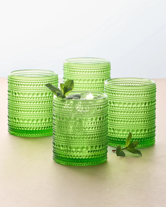 Jupiter Short Glass Tumbler (Set of 6) - One Size / Fern Green
