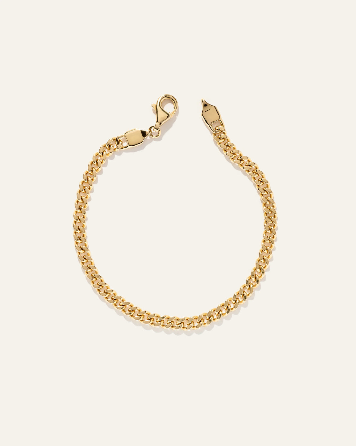 Cuban Curb Chain Bracelet - 7.5" / Gold Vermeil