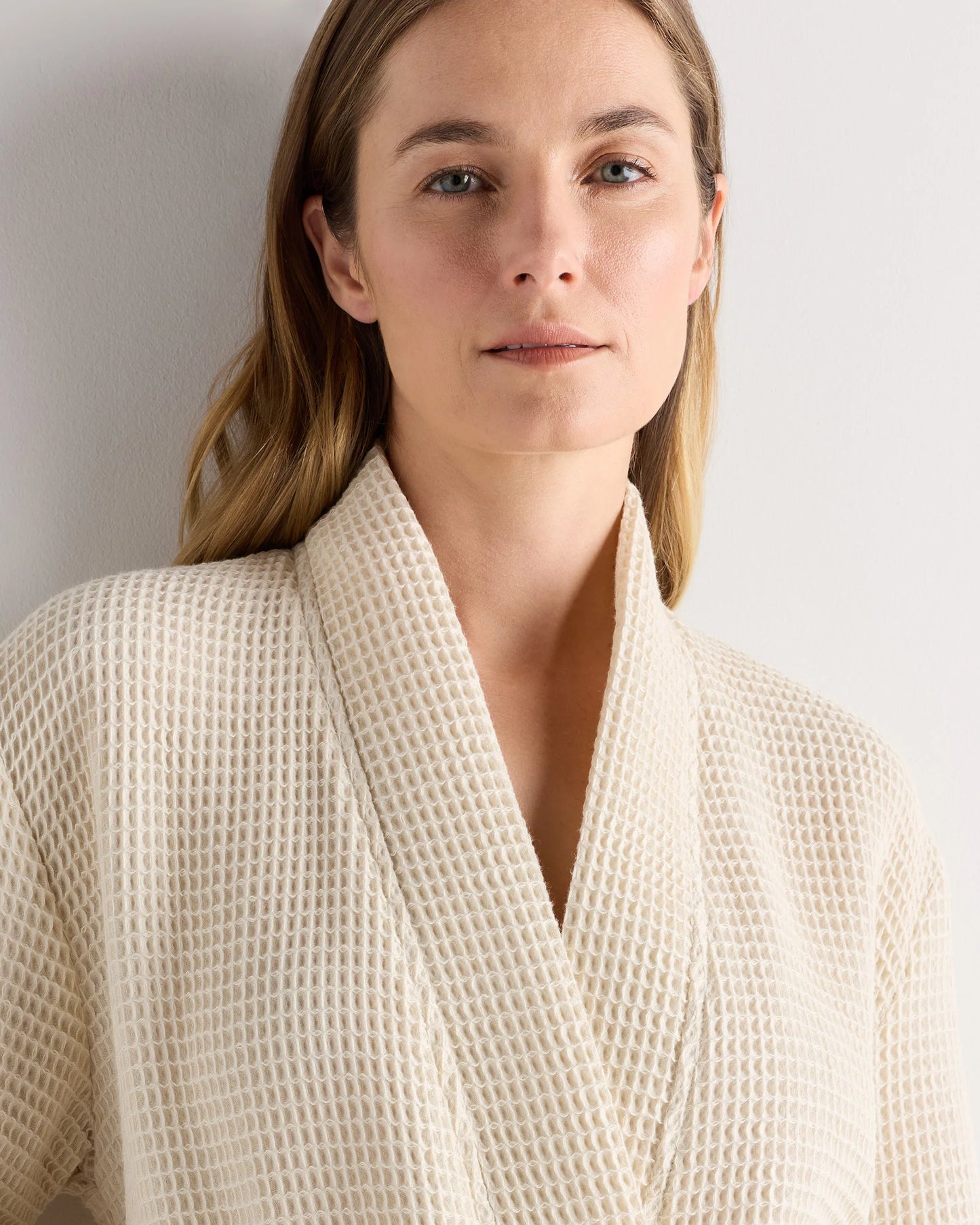 Organic Turkish Waffle Robe - XS / White
