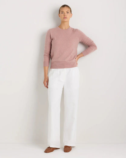 Mongolian Cashmere Crewneck Sweater - XS / Ivory