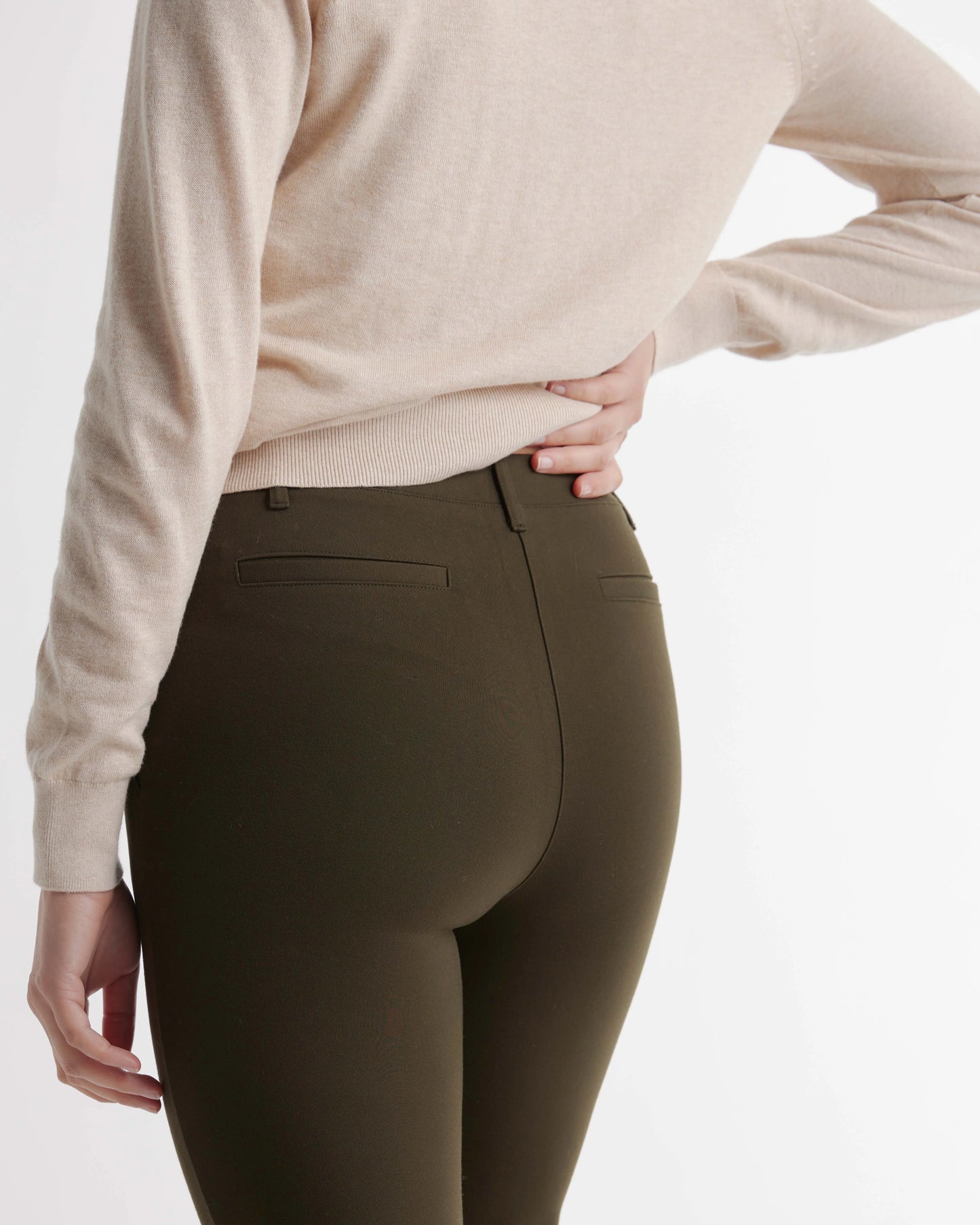Ultra-Stretch Ponte Bootcut Pants - XS / Roasted Pecan