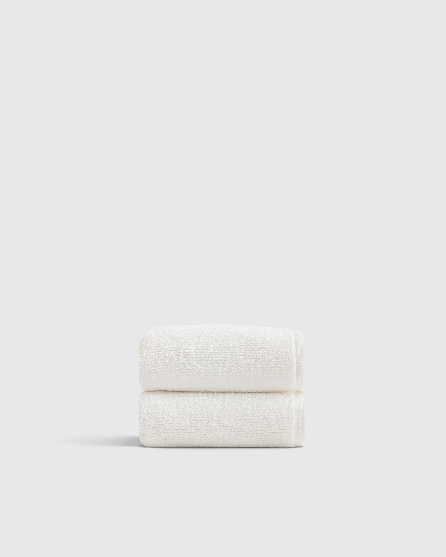 Turkish Ribbed Quick Dry Hand Towel (Set of 2) - One Size / Mineral