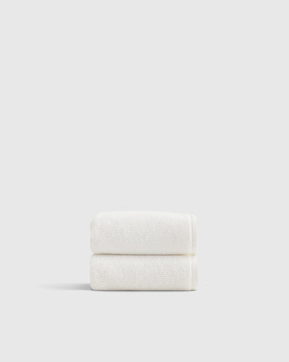 Turkish Ribbed Quick Dry Hand Towel (Set of 2) - One Size / Mineral