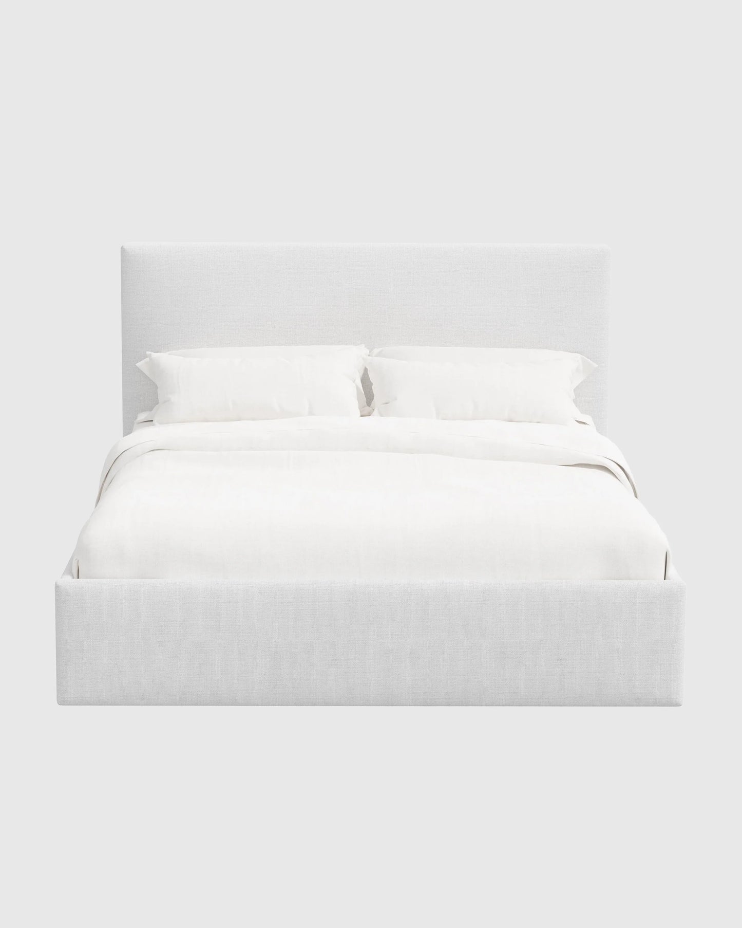 100% Linen Square Bed - Full / Canvas