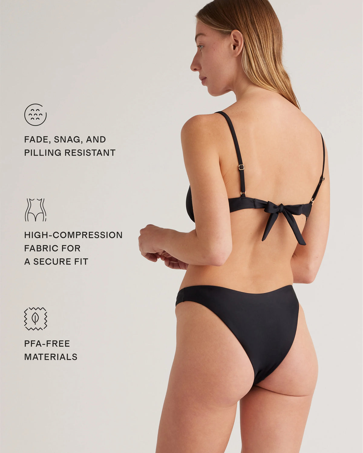 Italian High-Leg Bikini Bottom - XS / Mocha Midi Dot