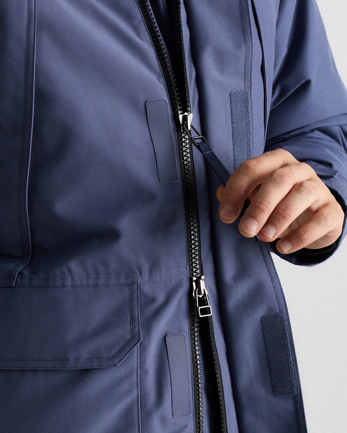 Responsible Down Hooded Parka - S / Storm Blue