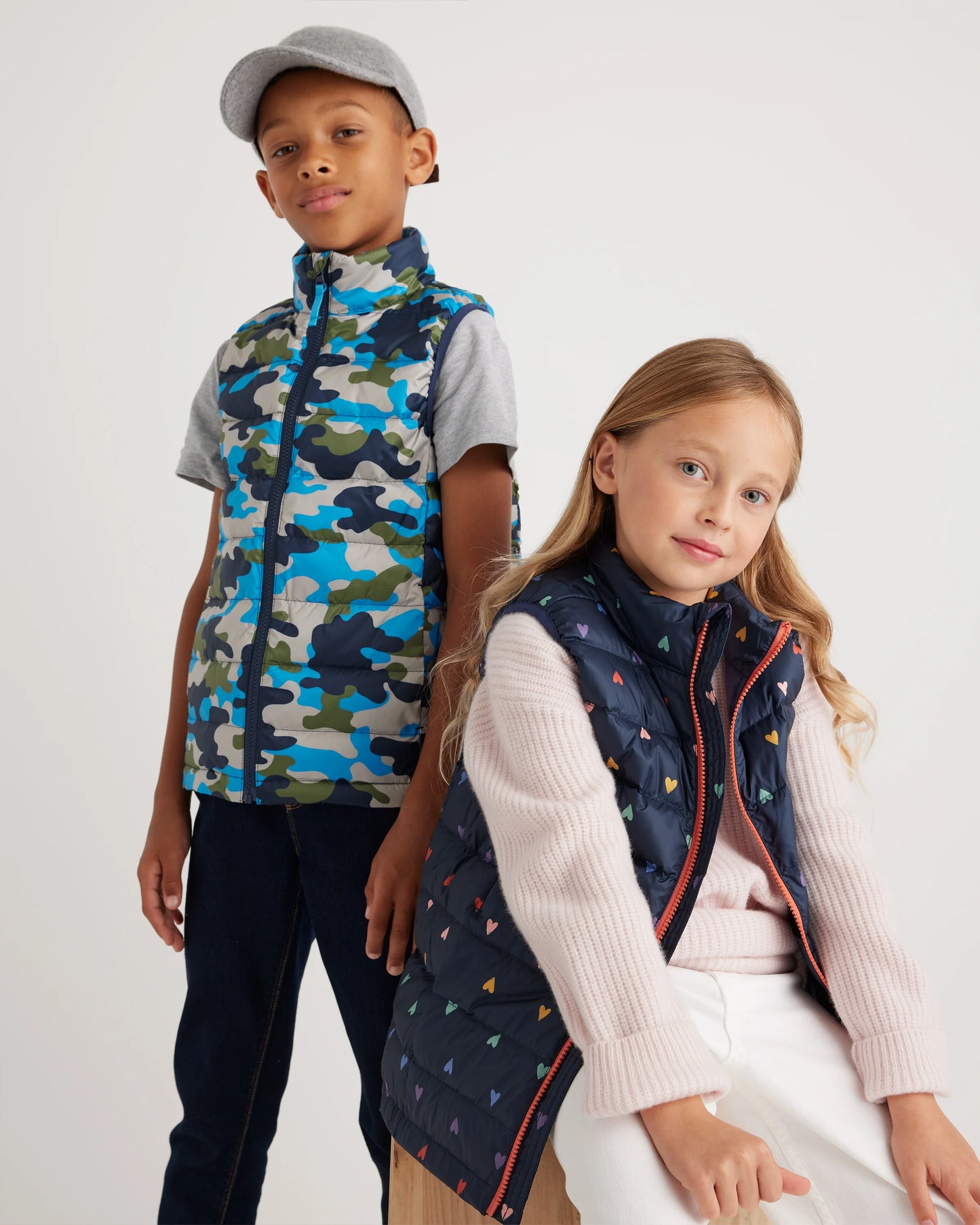 Lightweight Down Puffer Vest - 6 / Blue Camo