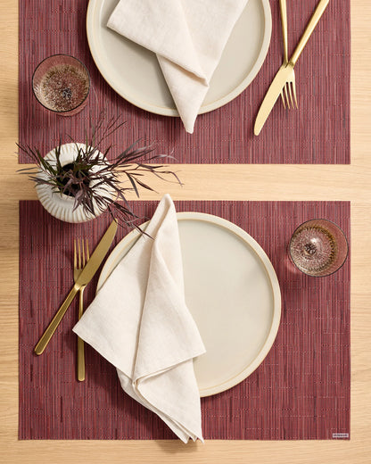 Bamboo Easy-Care Rectangular Placemat, Set of 4 by Chilewich - One Size / Coconut