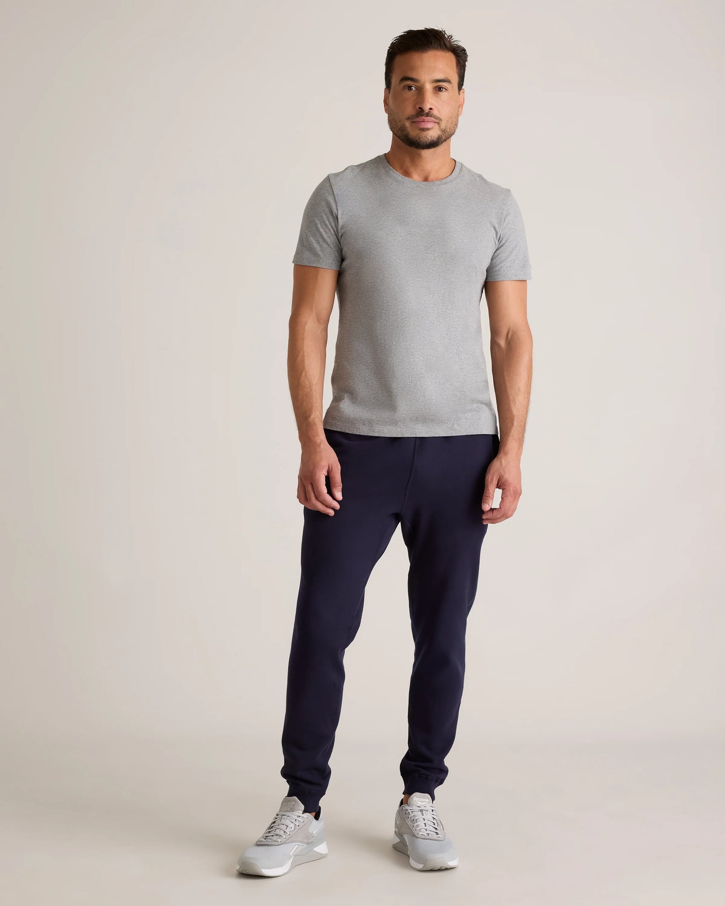Organic Midweight French Terry Slim Joggers - XS / Light Heather Grey