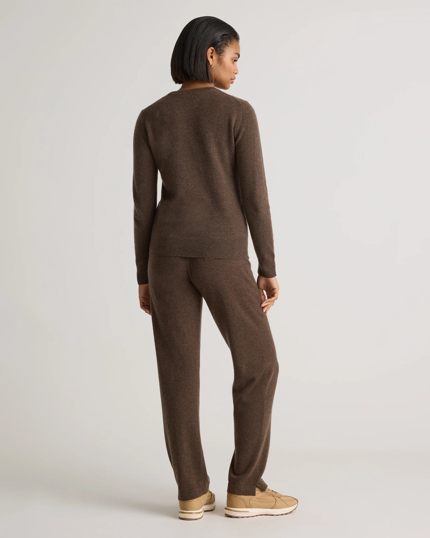 Mongolian Cashmere Crewneck Sweater - XS / Ivory