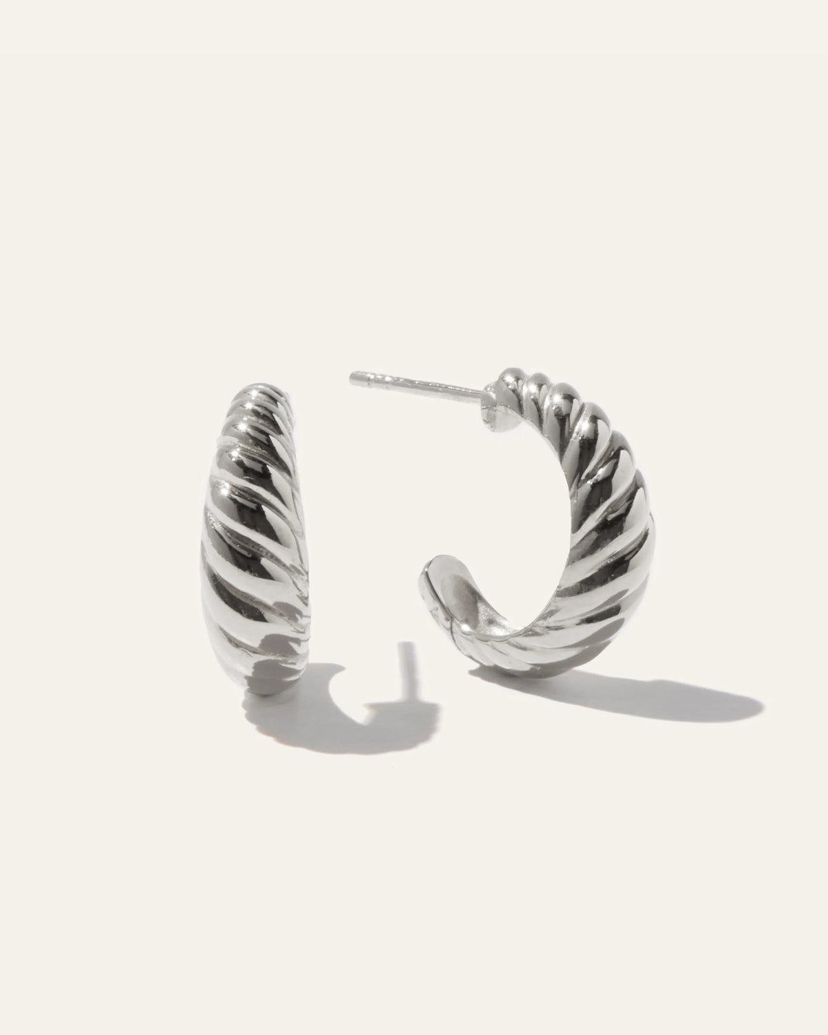 Croissant Hoops - One Size / Gold Vermeil