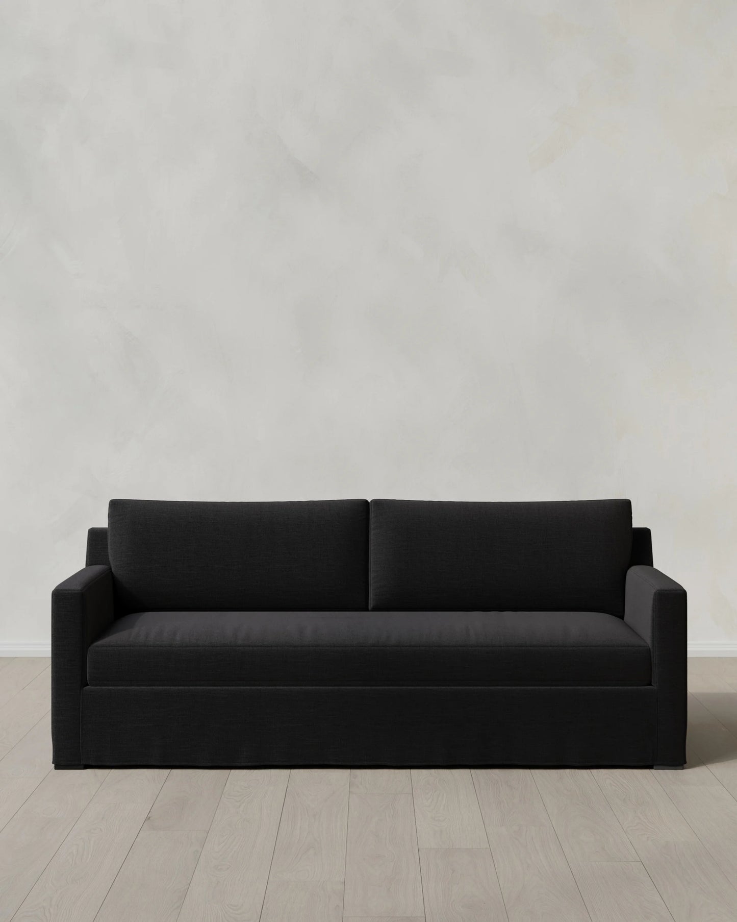 Ellery Slipcover Sofa in Performance Linen - 7ft / Sand