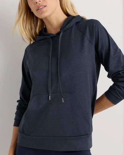 Flowknit Pullover Hoodie - XS / Heather Navy