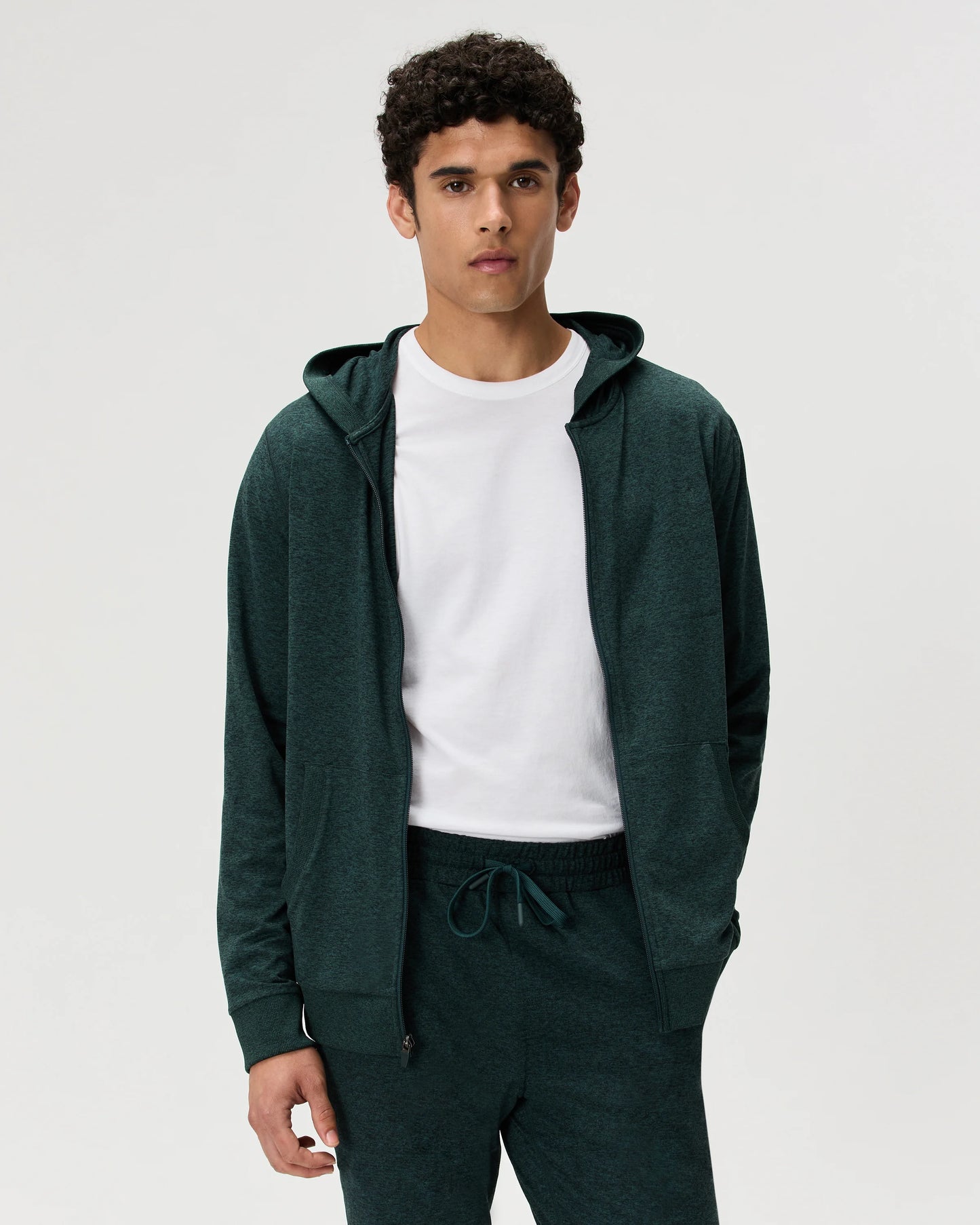 Flowknit Performance Full-Zip Chest Pocket Hoodie - XS / Heather Deep Navy