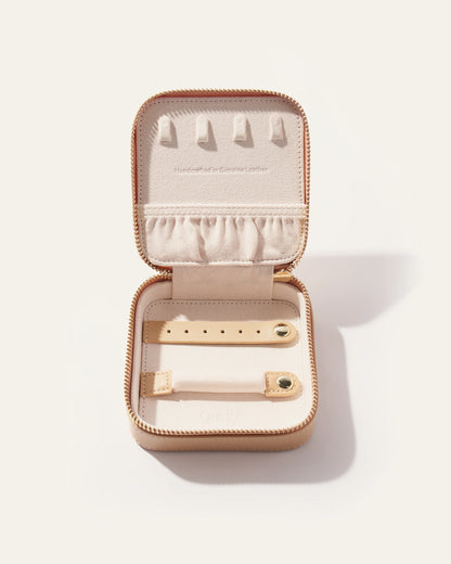Leather Jewelry Travel Case - One Size / Black