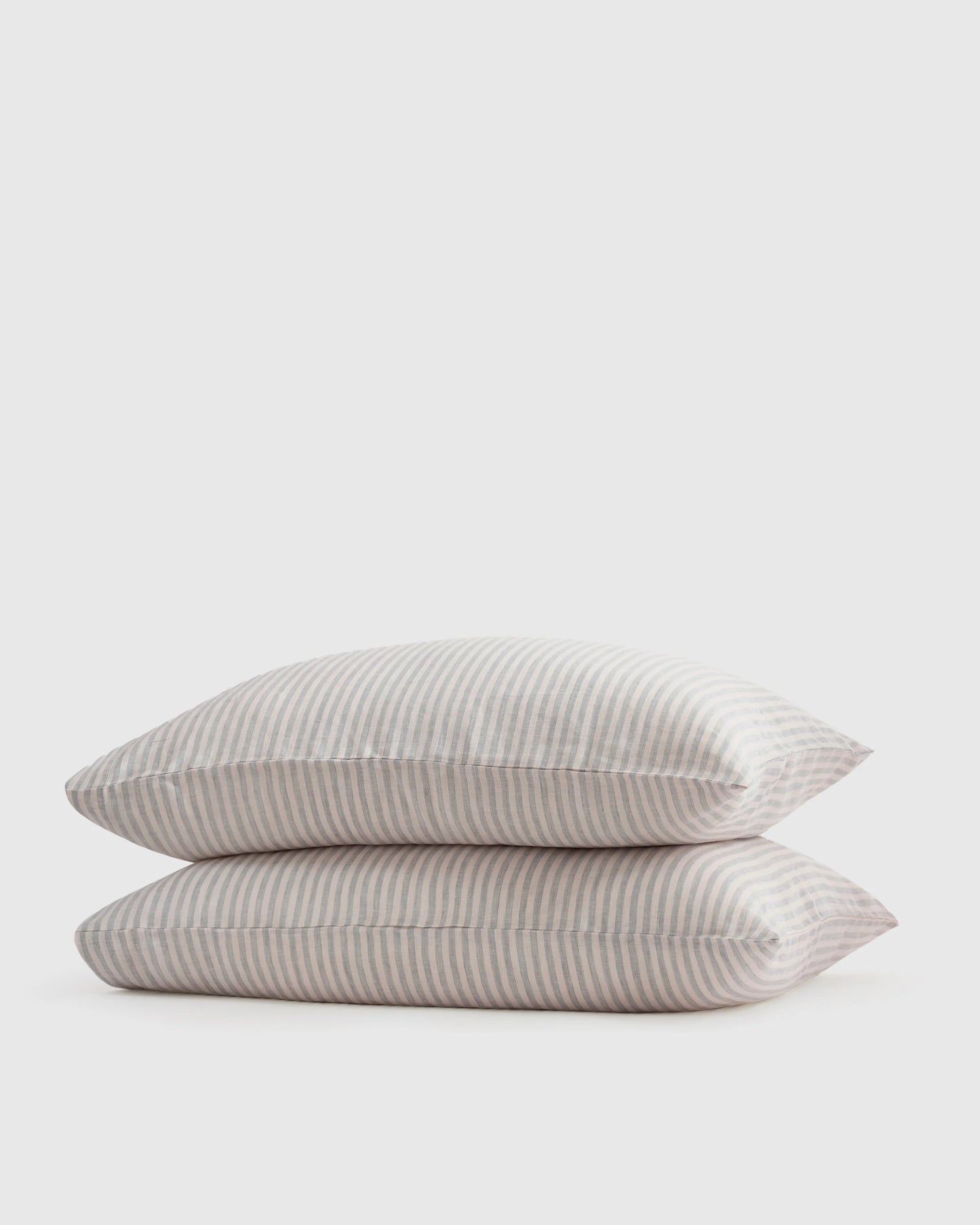 European Linen Pillowcase Set - Standard / White