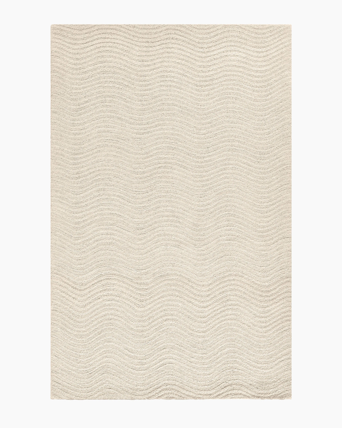 Arches Hand-Tufted Wool Rug - 3'6" x 5'6" / Ivory