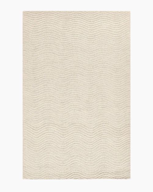 Arches Hand-Tufted Wool Rug - 3'6" x 5'6" / Ivory