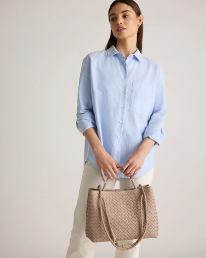 Romy Handwoven Satchel - One Size / Cognac