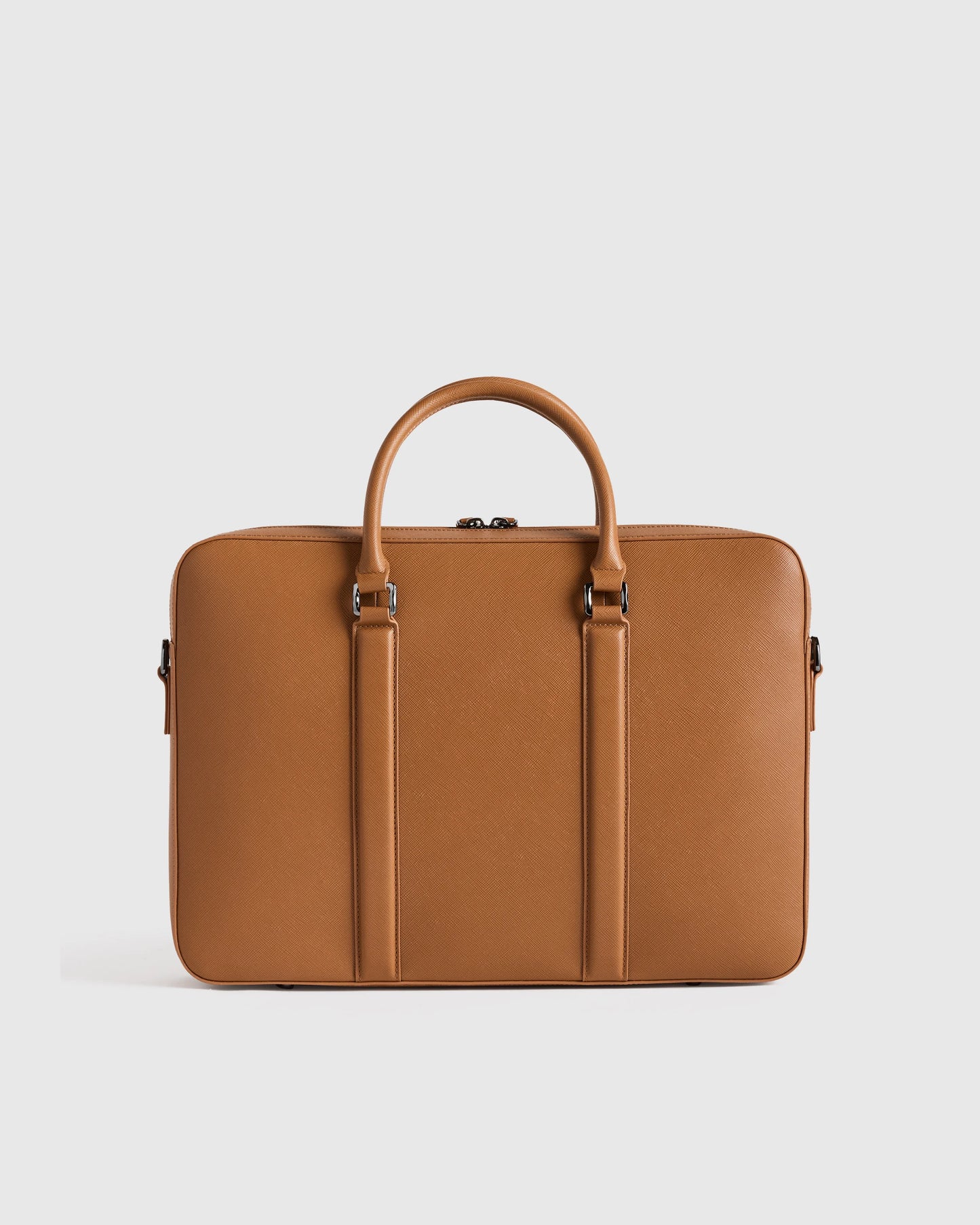 Italian Saffiano Briefcase - One Size / Hickory