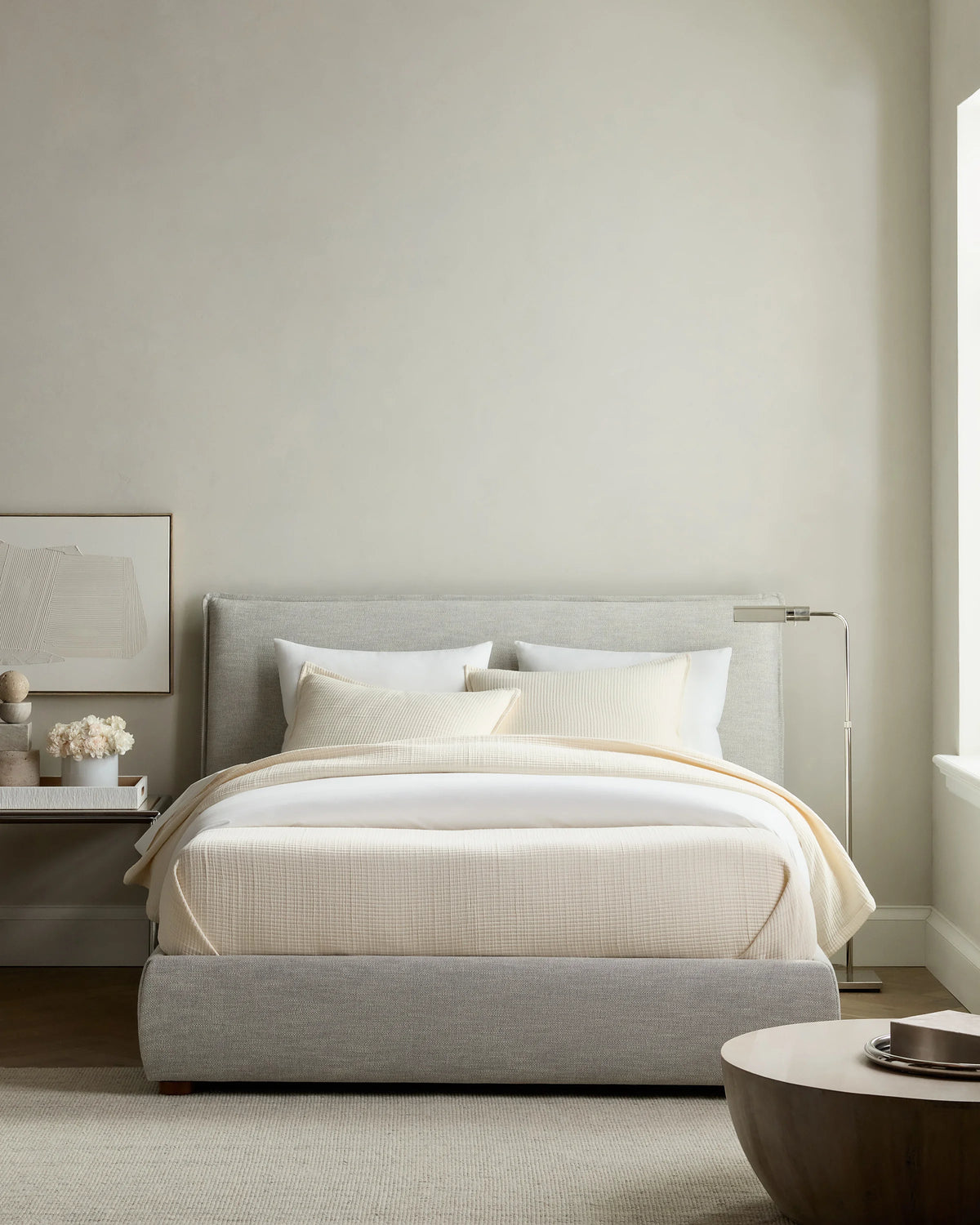 Organic Ribbed Cotton Coverlet Set - Twin / Toffee