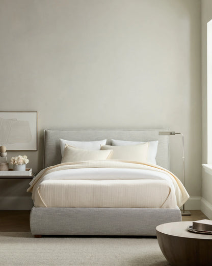 Organic Ribbed Cotton Coverlet - Twin / Toffee