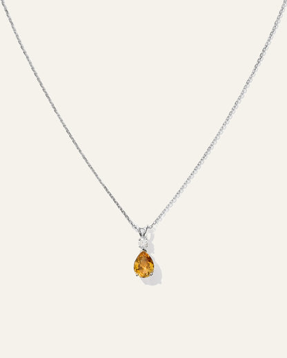 14K Gold Diamond & Semi-Precious Gemstone Drop Necklace - One Size / Yellow Gold