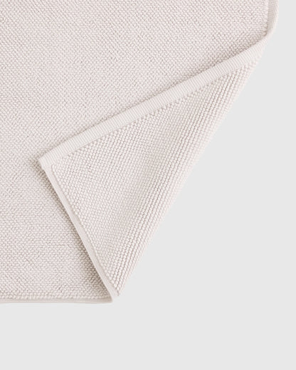 Turkish Cotton Bath Mat Bundle - One Size / White