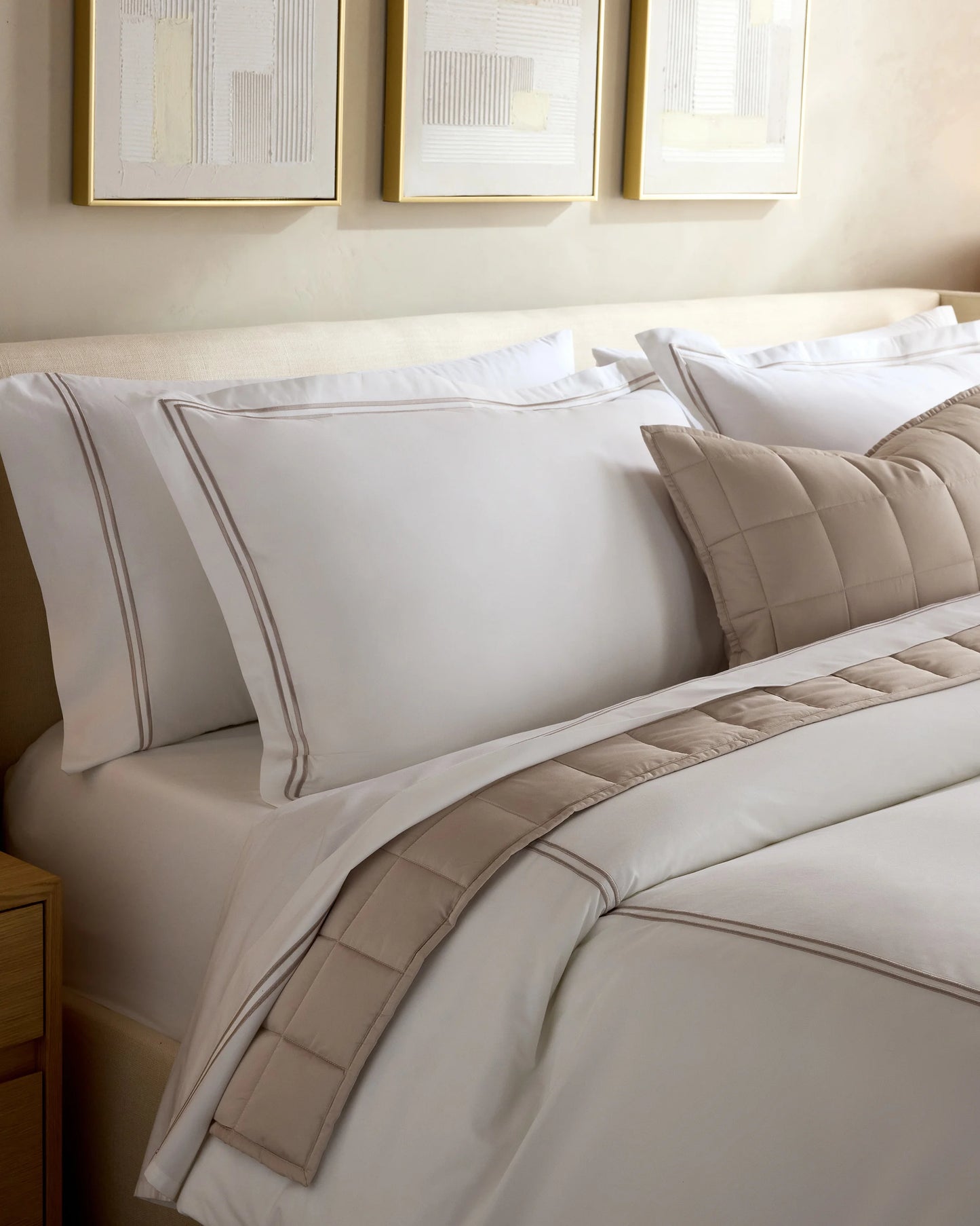 Organic Crisp Percale Duvet Cover - Twin / Ivory