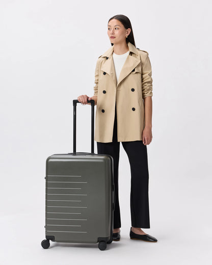 Expandable Medium Check-In Suitcase - One Size / Coastal Cobalt