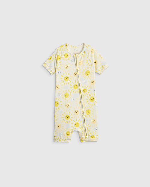 Bamboo Shortie Onesie Pajama - 2T / Sunshine