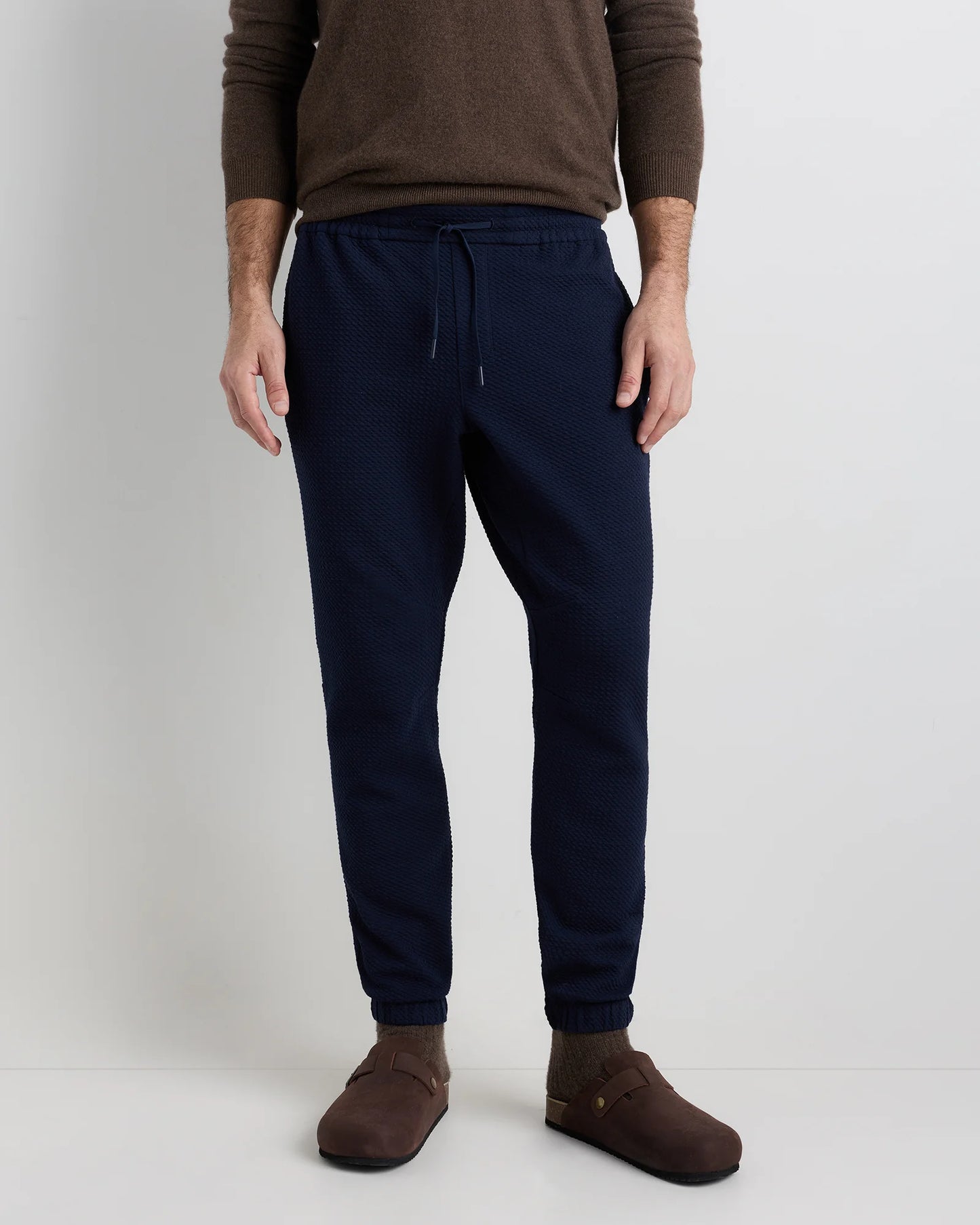 Waffle Knit Joggers - S / Heather Grey