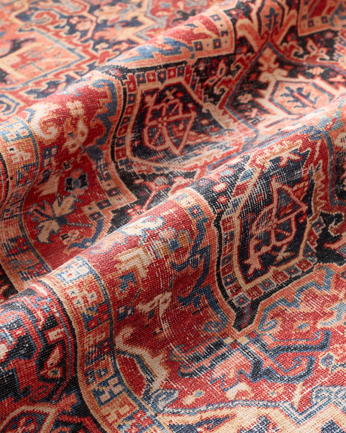 Athena Washable Rug - 3'9" x 5'6" / Red