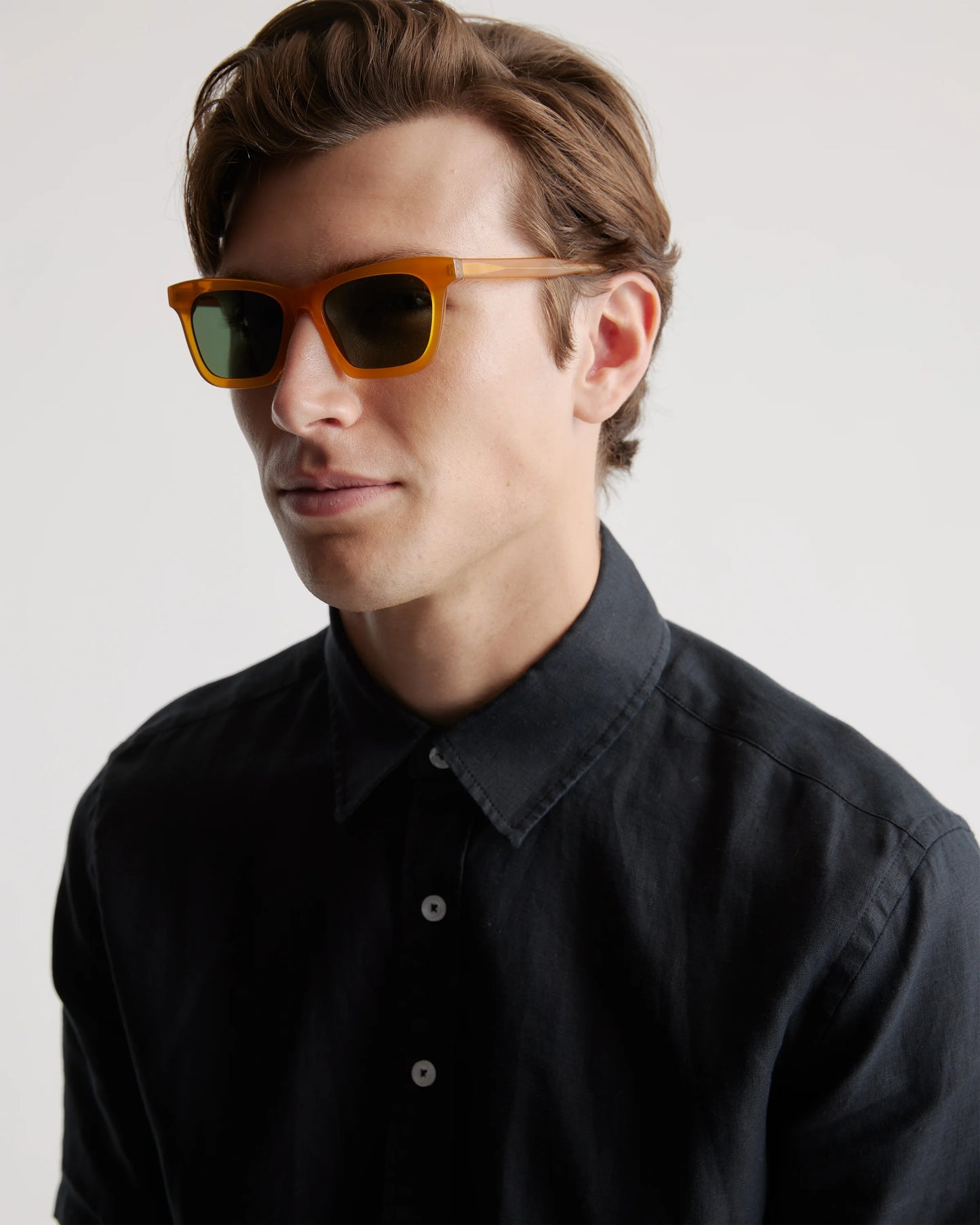 Luna Polarized Acetate Sunglasses - Narrow / Tan Tortoise with Brown Lens