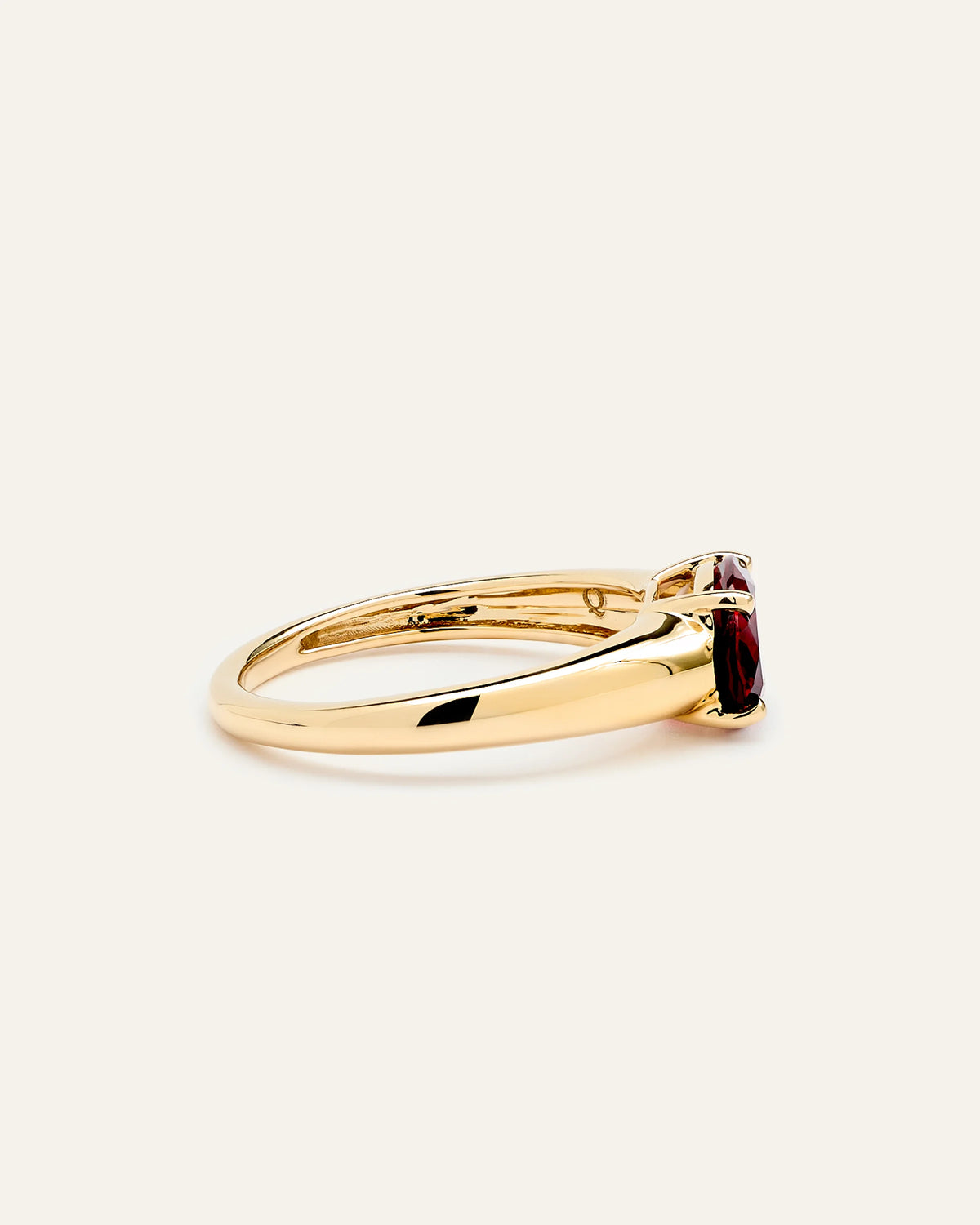 14K Gold Gemstone Vintage Inspired Ring - 4 / Yellow Gold
