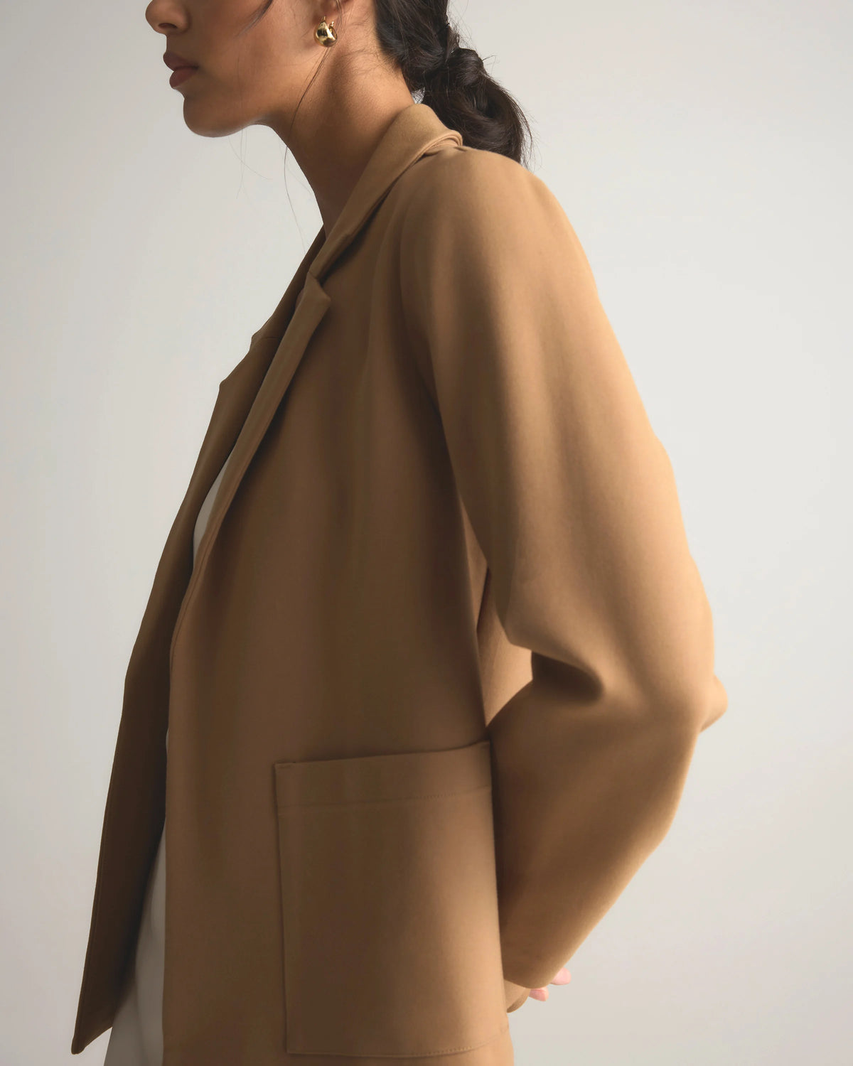 Ultra-Stretch Ponte Open Blazer - XS / Black